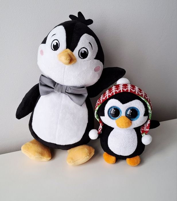 Set pinguini de pluş tata şi copilul Lupilu Ty