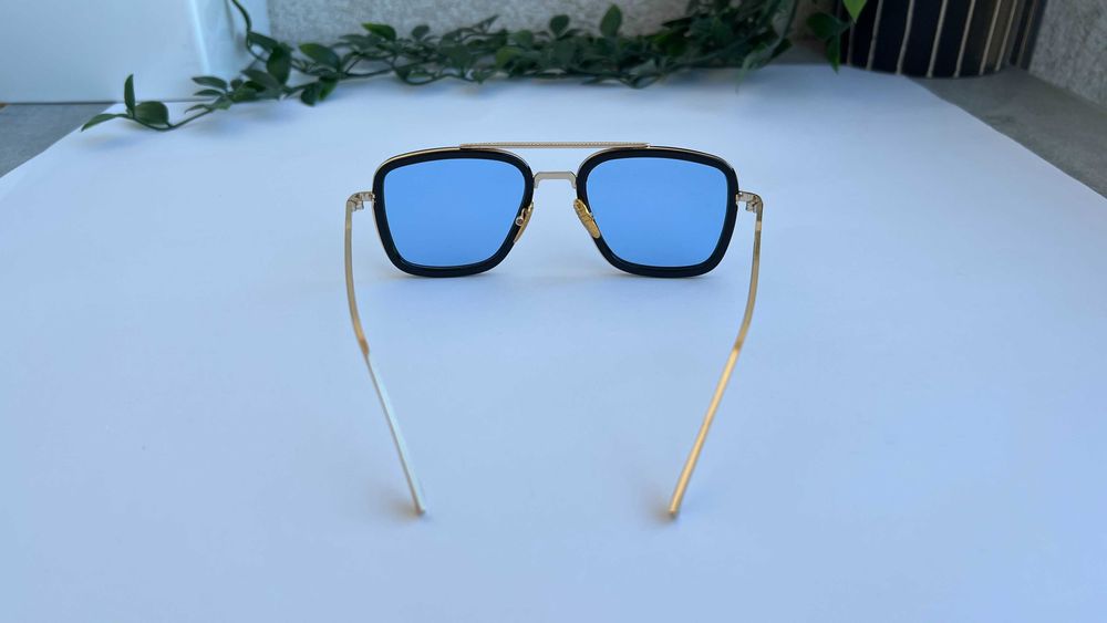 Ochelari de soare Dita Flight - Rama aurie Lentile albastre