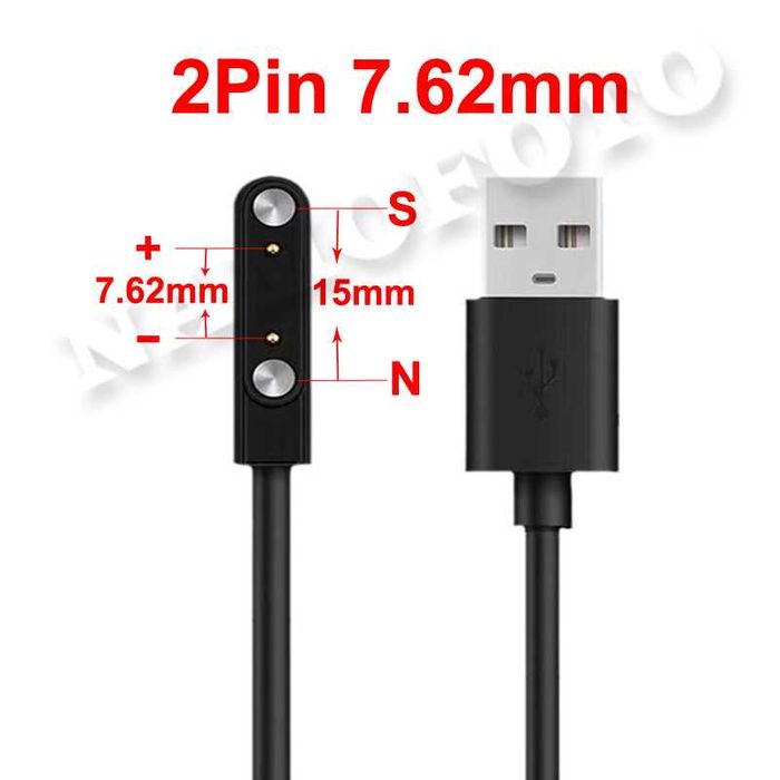 Incarcator cu cablu magnetic 2 si 4 pini smartwatch, casti, ochelari