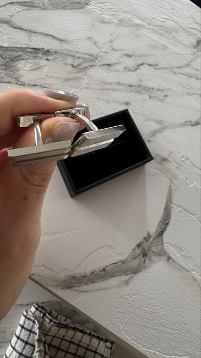 Копчета за ръкавели, сребърни, Hugo Boss