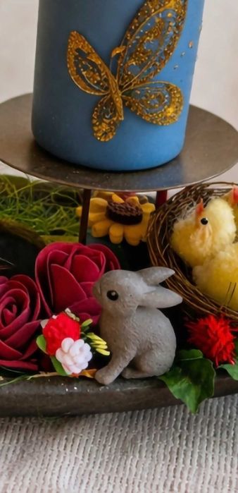 Голям ръчно декориран свещник