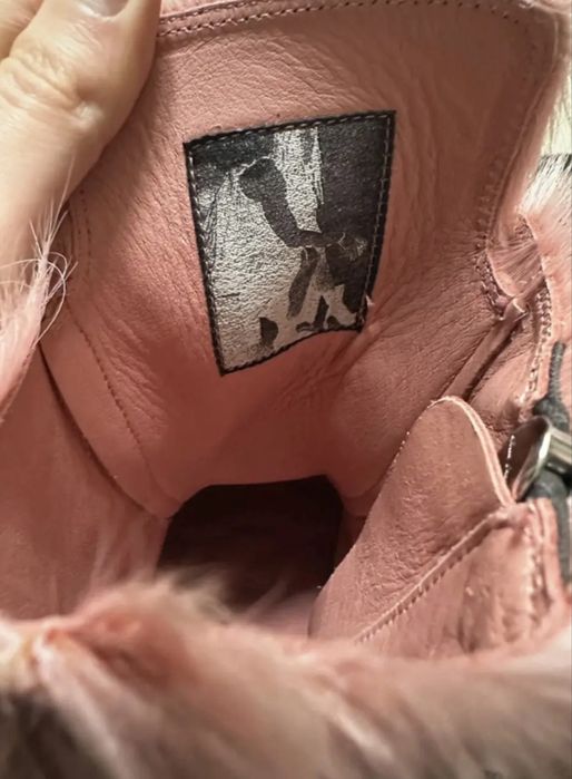 Rick Owens Ramones Pony Hair Pink 36-40