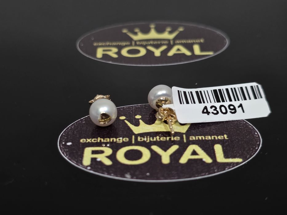 Bijuteria Royal: Cercei aur 14k/0.93 gr