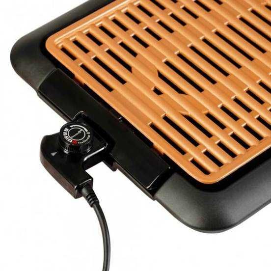 Бездимна електрическа скара 1250W 23 х 36см HB-537 HAUSBERG