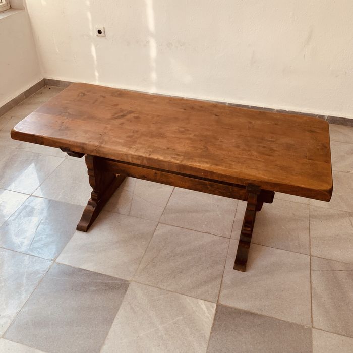 Холандска дъбова холна маса от 50-те