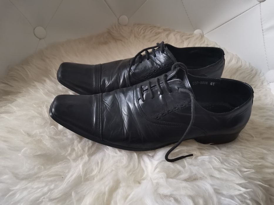 Мъжки обувки от единствена кожа 41 номер