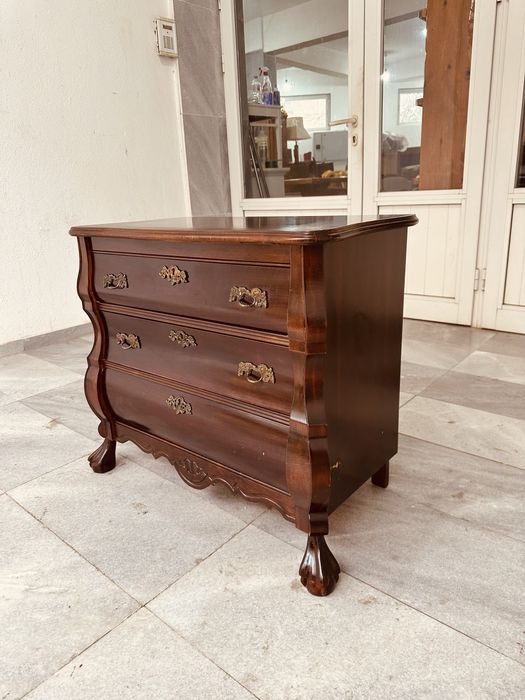 Винтидж шведски скрин с 3 чекмеджета | 1930–1950 г.