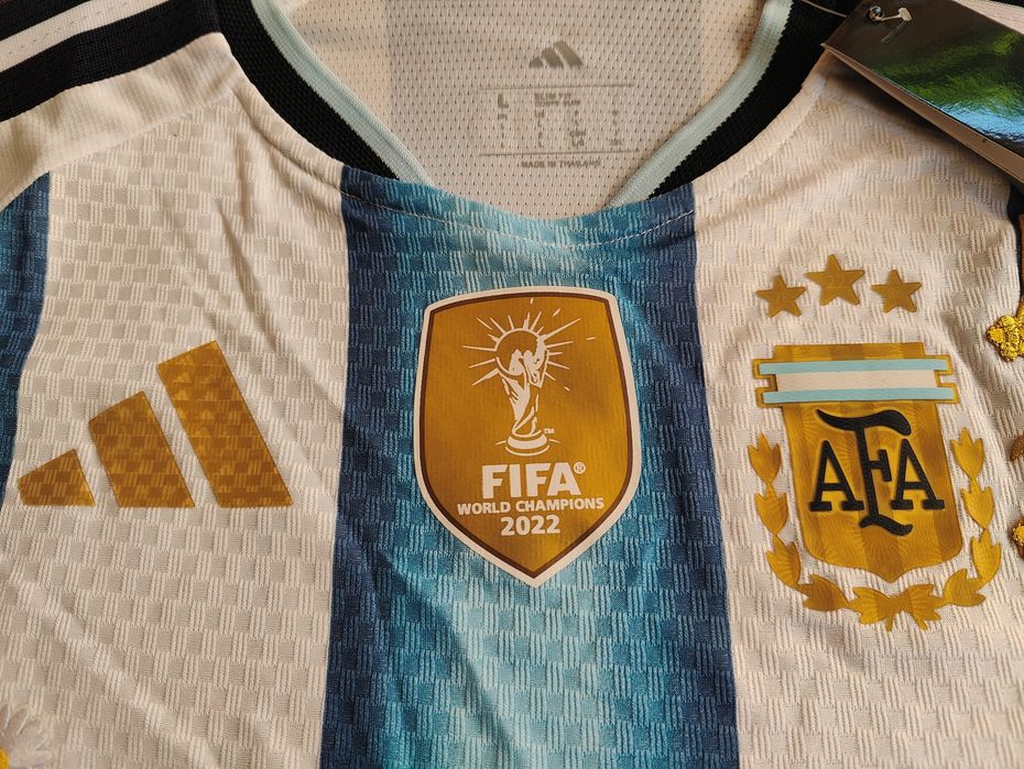 Футболна тениска Аржентина WC2026 домакинска с бродерия