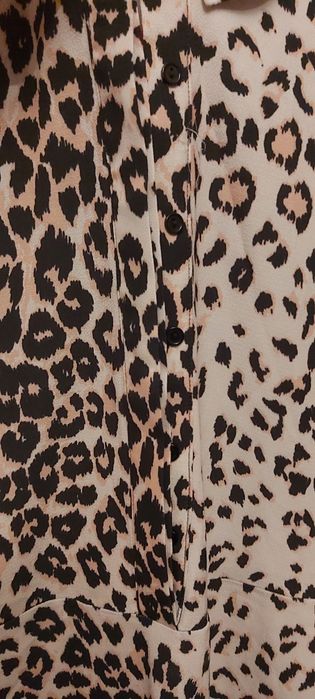 Rochie noua NEPURTATA imprimeu/print leopard lunga măsură 34 noua, ne