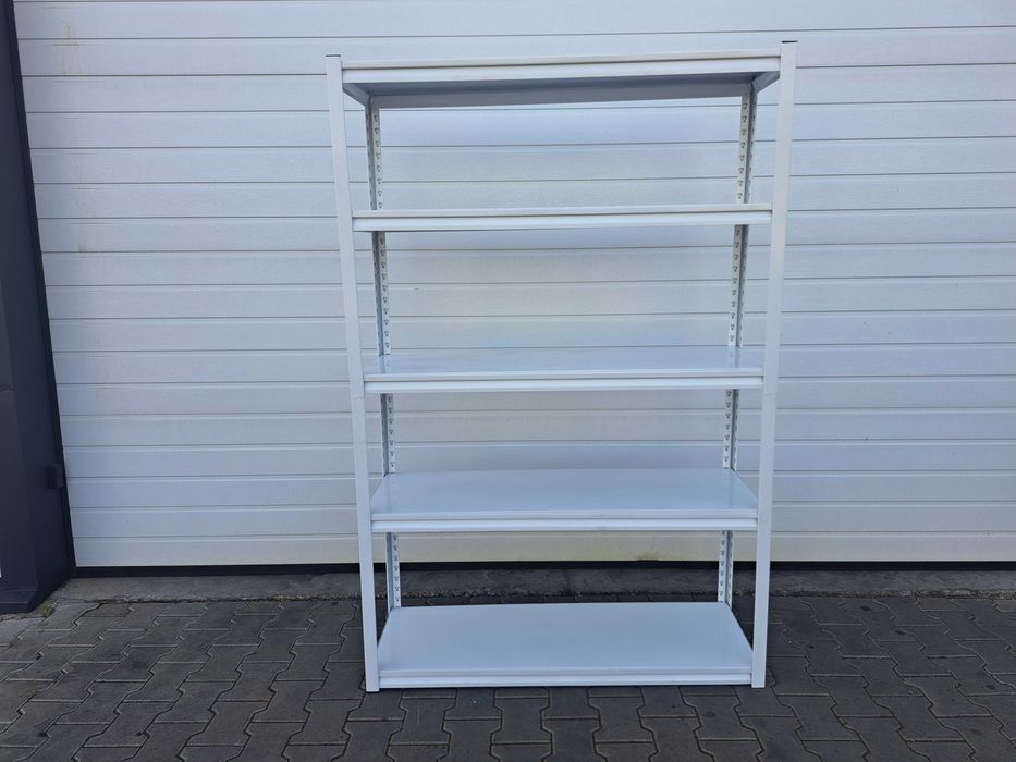 Бял/Син стелаж 180x90x40, 175кг | Черен/Бял стелаж 180x120x40, 100кг