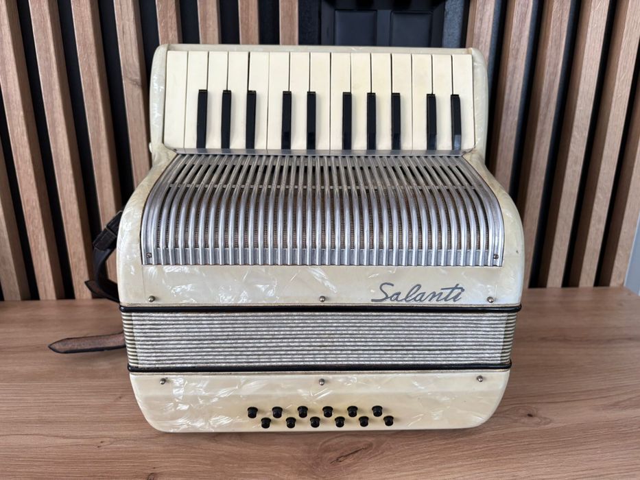 Acordeon italian Salanti NewYork cu 12 basi