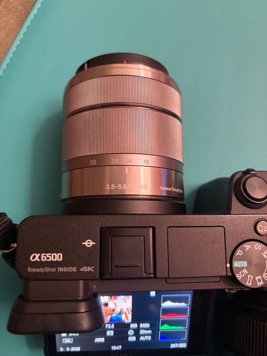 Апарат Sony a6500 + 2 обектива и 2 батерии