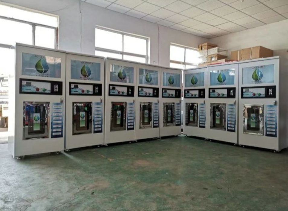 Новые Аппараты для очистки воды.  Кредит снековый автомат уличный