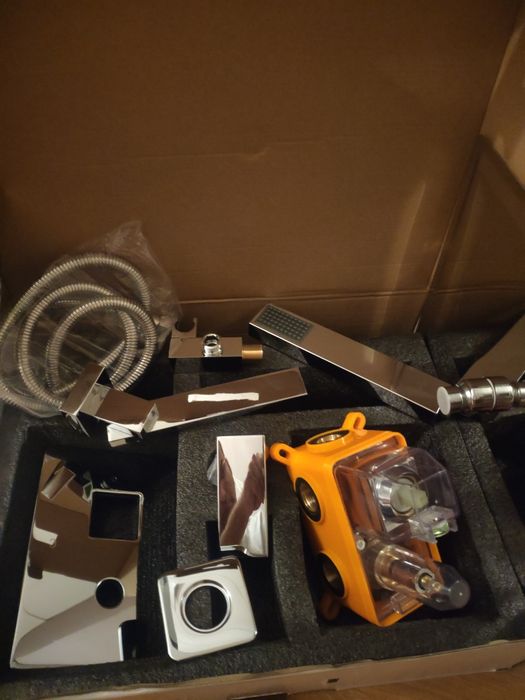 Комплект Душ за вграждане топ качество Nickel,CHROME,BLACK