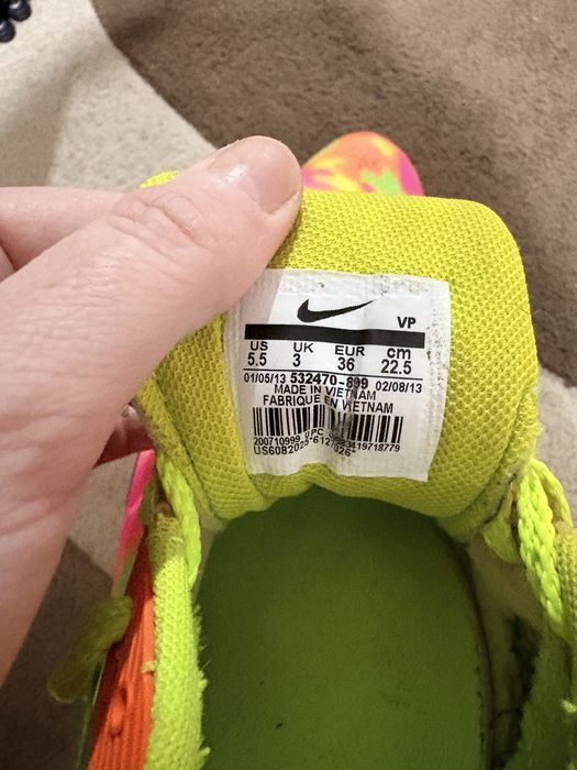 Adidasi copii Nike, culori neon, nr 36