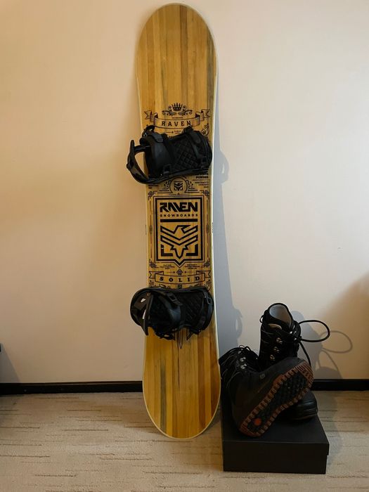 Snowboard Raven 149 + legături Pathron Carbon + booti Burton Moto 41