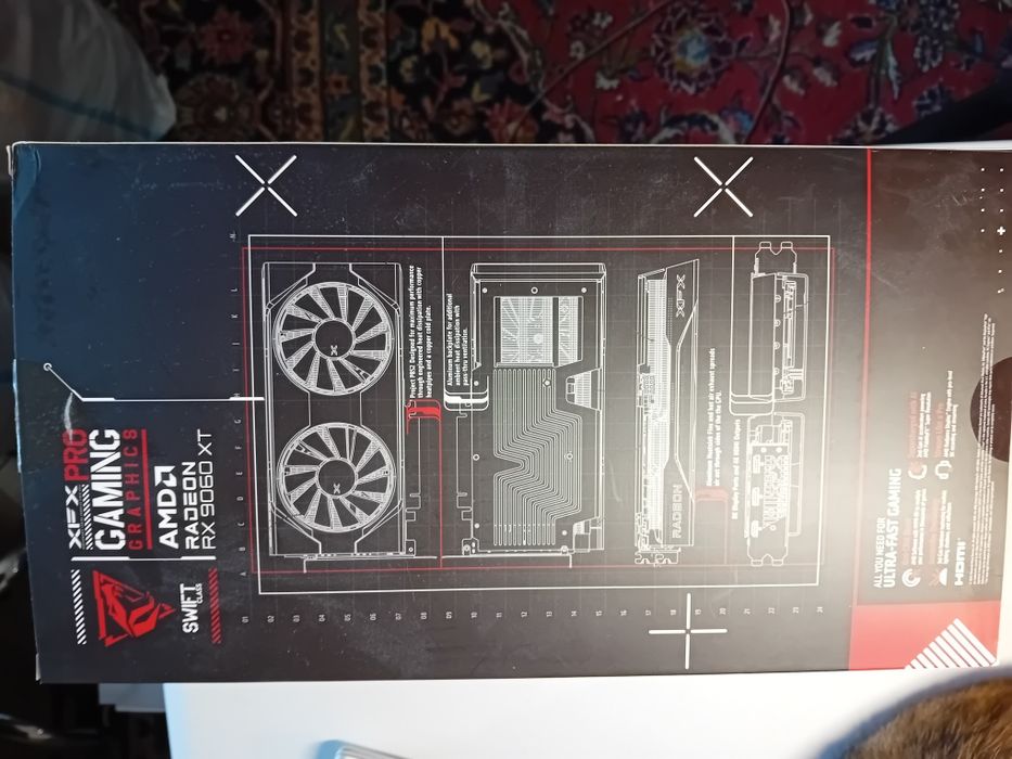 GPU Placa video 9060 XT 16 GB Model XFX SWIFT