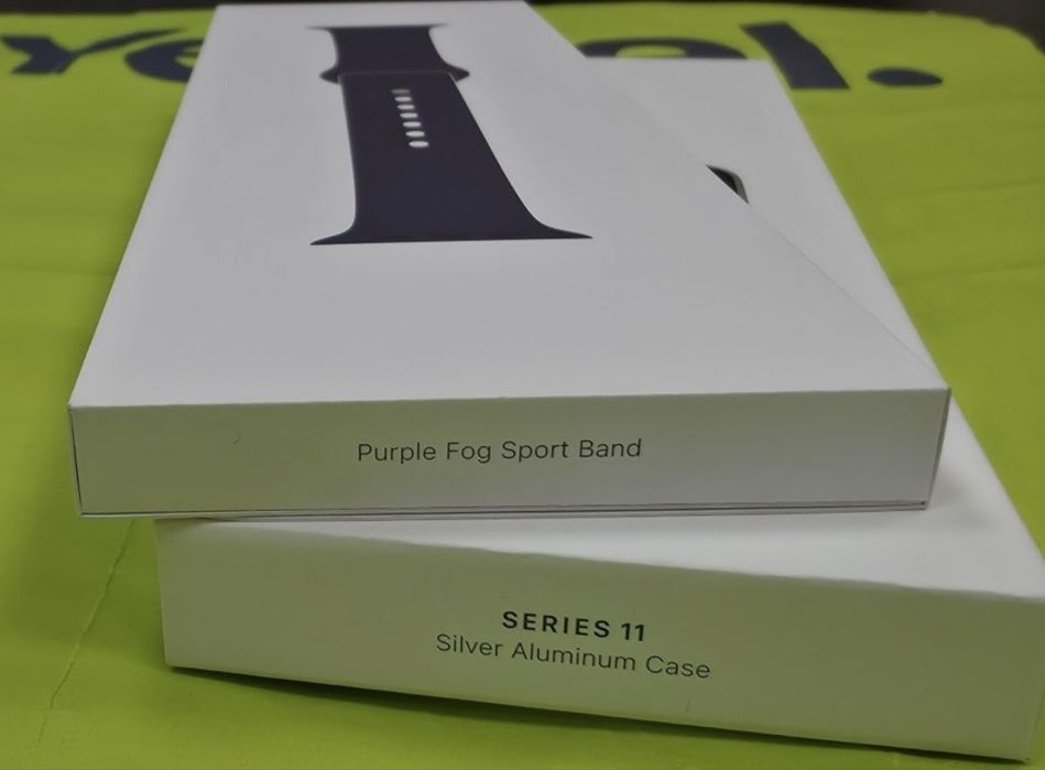ЗАПЕЧАТАН 46mm Apple watch 11 Yettel Гаранция 2028г. Silver | Purpl