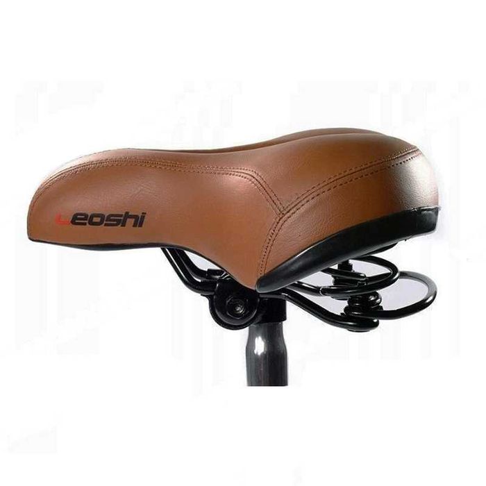 Универсална седака за велосипед LEOSHI, Въздушен отвор, Черна и Кафява
