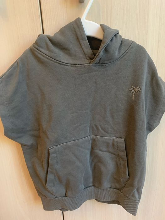 Hanorac Zara Kids mărimea 98 cm (2-3 ani) gri cu palmier