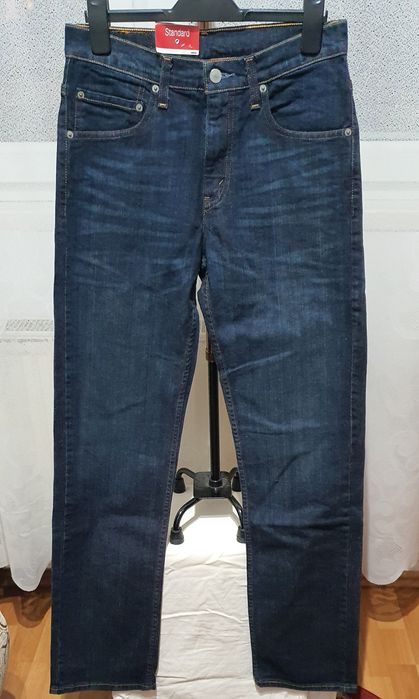Levi’s 752 Regular W30 L34 – blugi noi cu etichetă, denim albastru