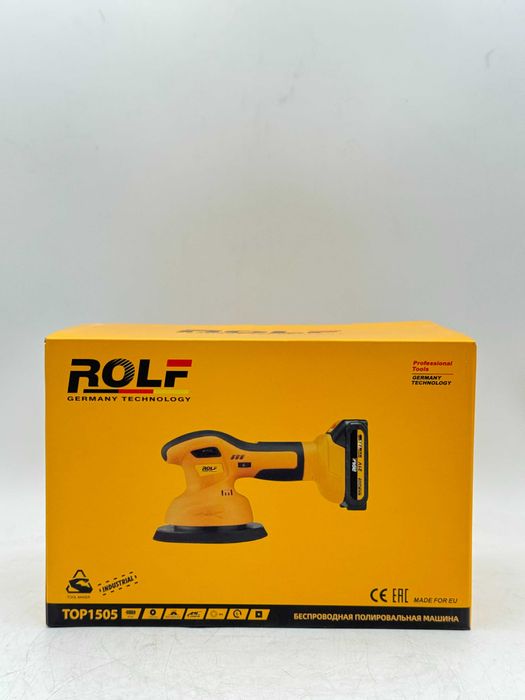 Rolf TOP-1505 полировальная шлифмашина 80Вт, 150мм, 21V Li-Ion