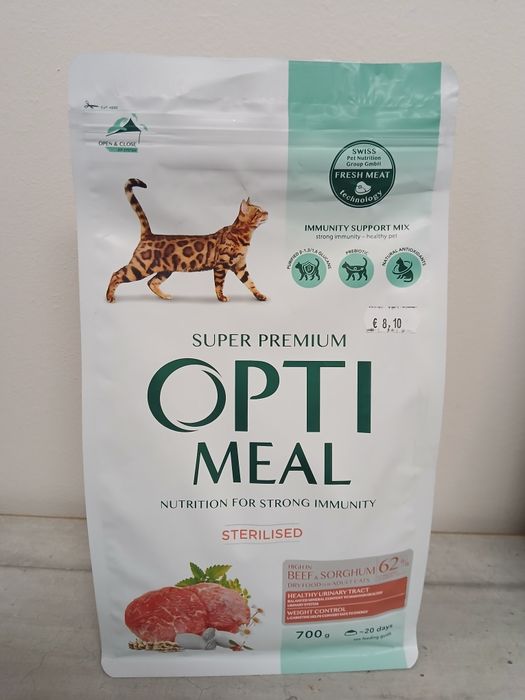 Optimeal храна за котки различни видове 0.700 кг.