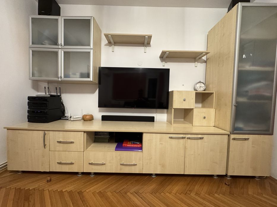 Bibloteca living pal culoare stejar