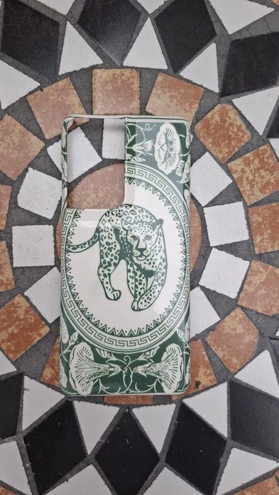 Husă BURGA Samsung Galaxy S21 Ultra – model Leopard / Green