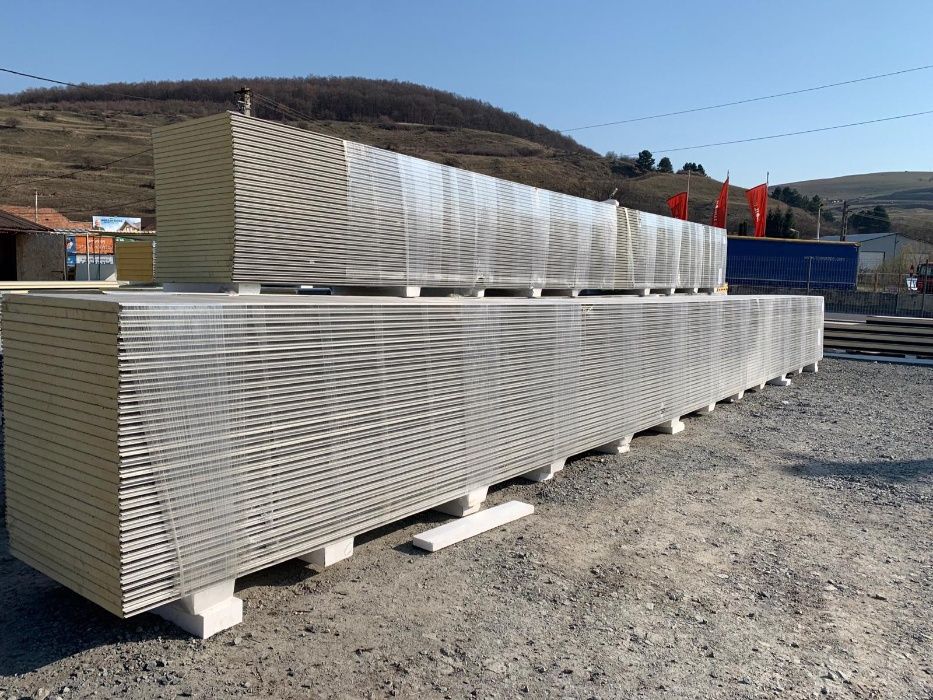 Panouri de tip Sandwich Depozit Cluj Napoca PUR/ PIR/ VATA MINERALA