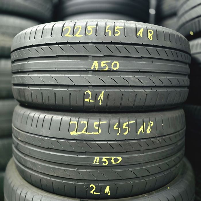 2x 225/45/18 VARA CONTINENTAL 2021 Stare excelentă