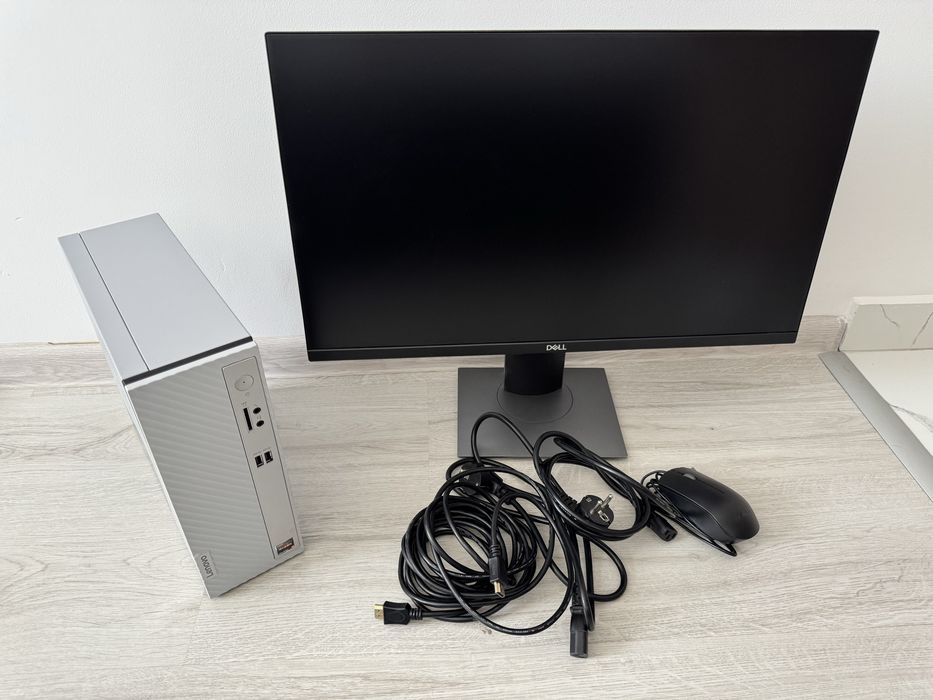 PC complet Lenovo NOU Ryzen 5 5600H, 24GB RAM, SSD 1TB + Dell 24”