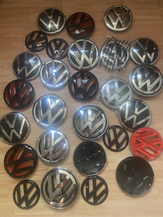 Set embleme negre Volkswagen Passat B7,Golf 6,Caddy,Jetta,Golf Plus