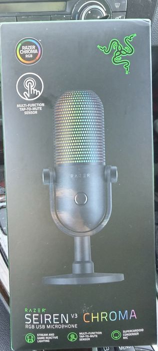 Microfon gaming RAZER Seiren V3 Chroma, Black