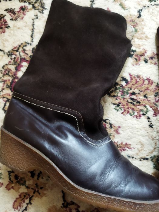 Продам сапоги кожаные