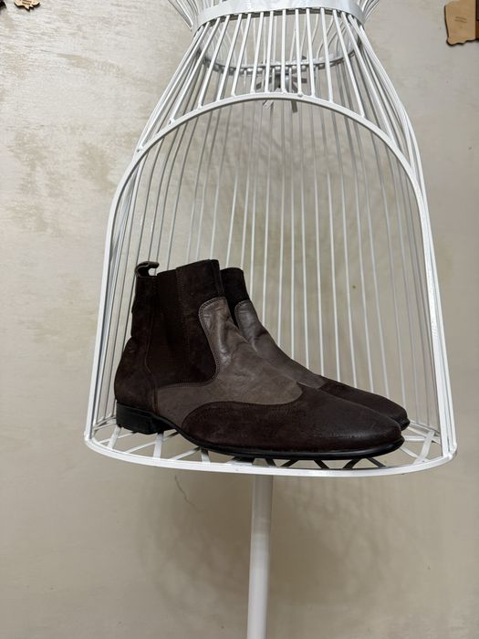 43 Мъжки обувки lloyd  боти естествена  кожа велур