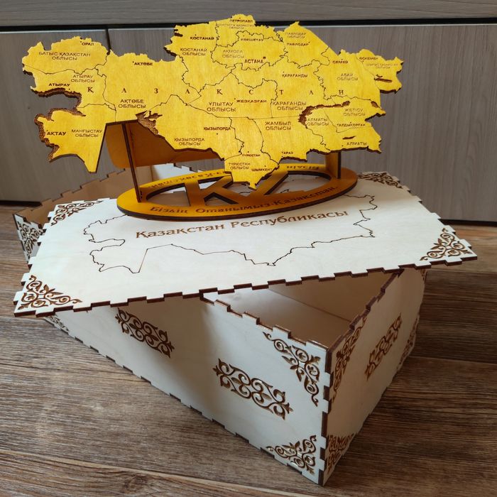 Настольная карта Республики Казахстан