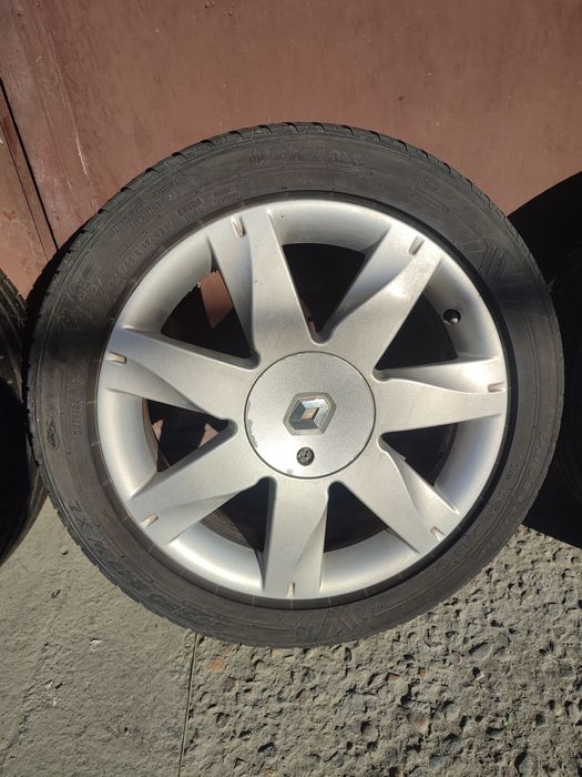 Jante 4x100 R17 Renault Megane 2 cu anvelope vara 205/50/R17