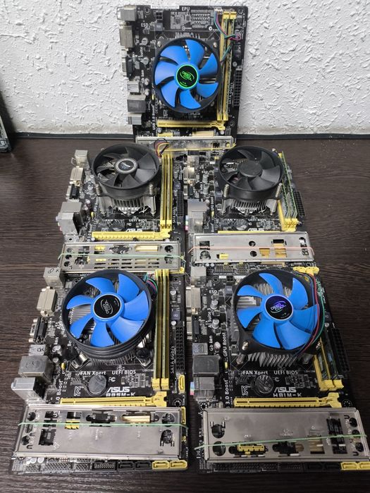 Asus H81+i5 4430,4440+8Gb 5шт
