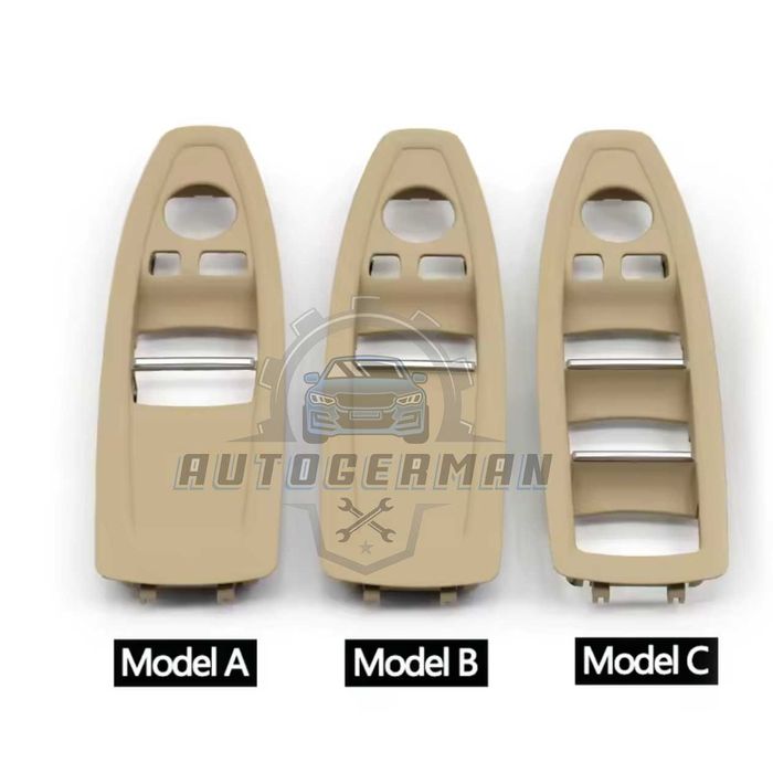 BMW f серия панел за прозорците бежов, черен цвят нови бутони капаче