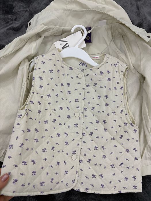 Zara Детско шлиферче с елек 2в1 110 см