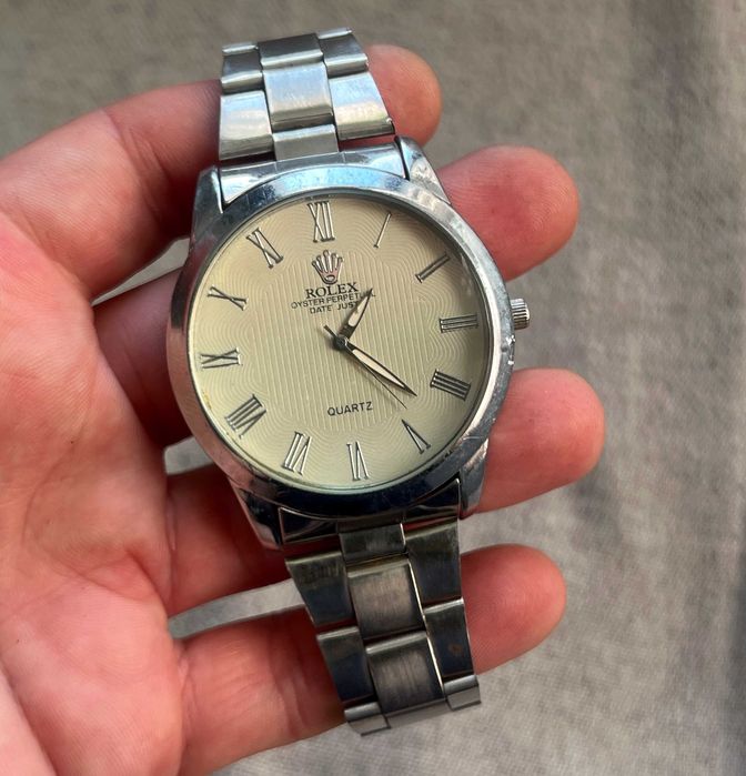 Ceas stil Rolex quartz barbatesc bratara metalica functional