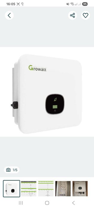 Invertor Hybrid Growatt MOD6000TL3-XH  6KW  Trifazat