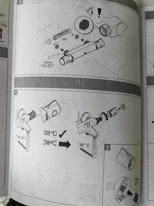 Grohtherm 800 Термостатичен смесител за баня 1/2