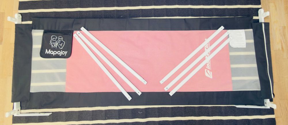 Bariera protectie pat Mapajoy 180 cm cu inaltime ajustabila