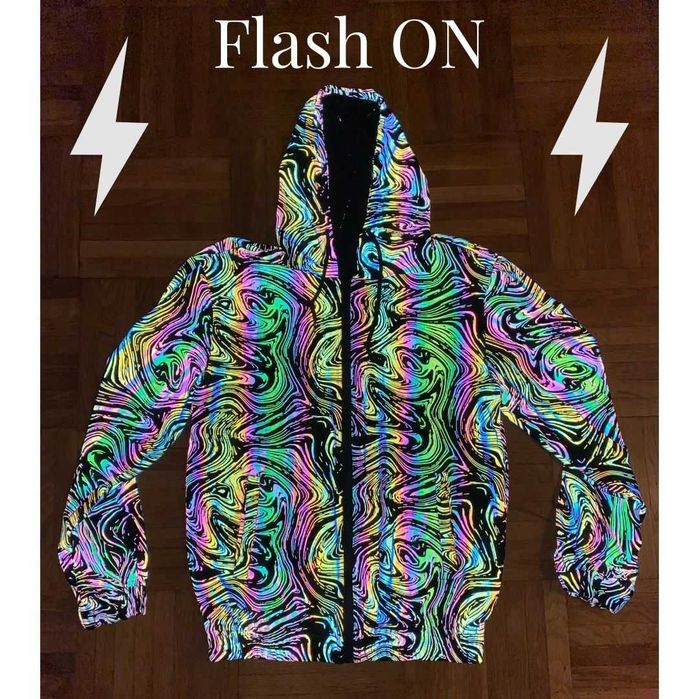 Jacheta/Hanorac din material reflectorizant (model Drip)