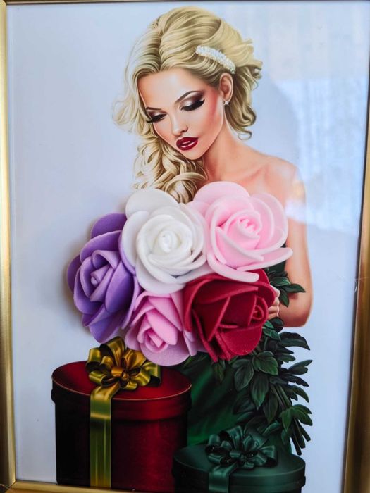 Картини с 3д цветя