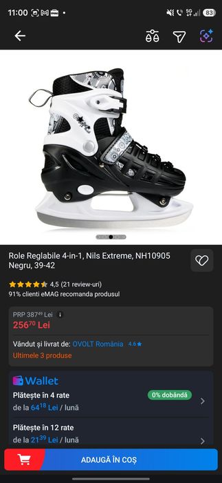 Role 4 in 1 , petine , roler skate clasic tuff 6 7