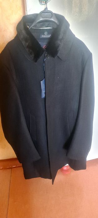 пальто мужское с воротником