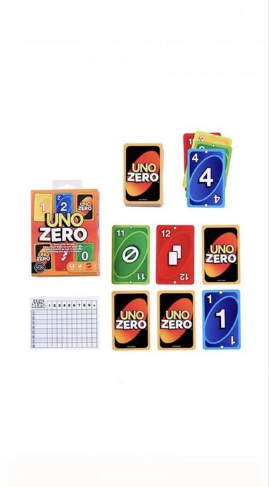 UNO Zero joc de societate